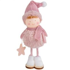 Фигурка новогодняя "Кай" Розовая (6014-019) 16 см