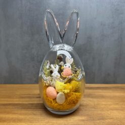 Композиція у скляному яйці Лісове диво