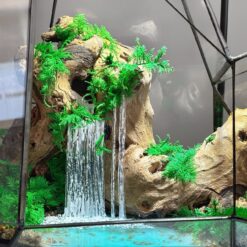 Флорариум Горный водопад с мхом и лампой