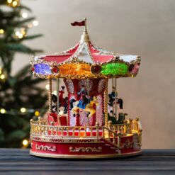 Новорічна карусель з підсвічуванням та музикою Казковий вир, 23*28,5 см (6026-008)