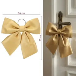 Бант "Золотий матовий", 35 см (6046-037)